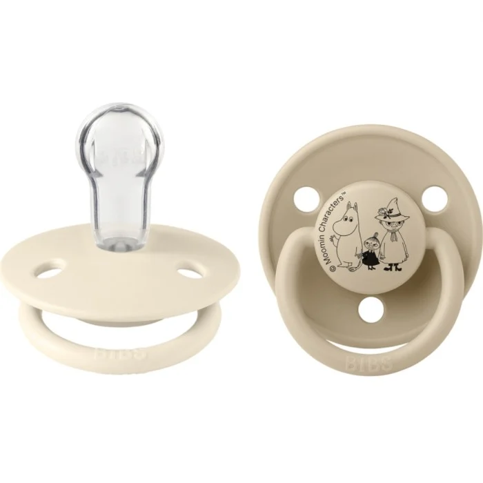 BIBS x Moomins Pacifier De Lux Little My 2-pack Silicone Ivory/Vanilla, bild 2