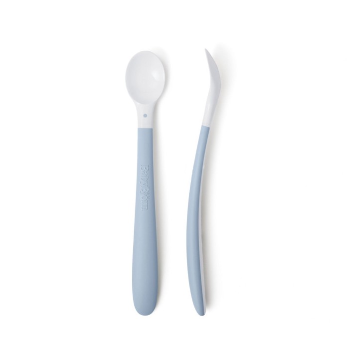 Babybjörn matningssked 2-pack, blekblå