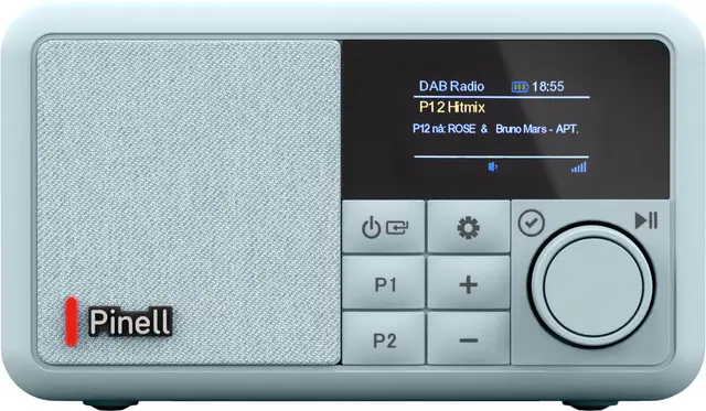 Pinell Kompakt digitalradio (frostblå)