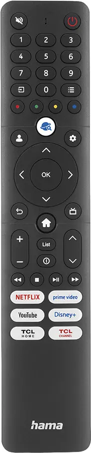 Hama fjärrkontroll ersättning för TCL TV-apparater