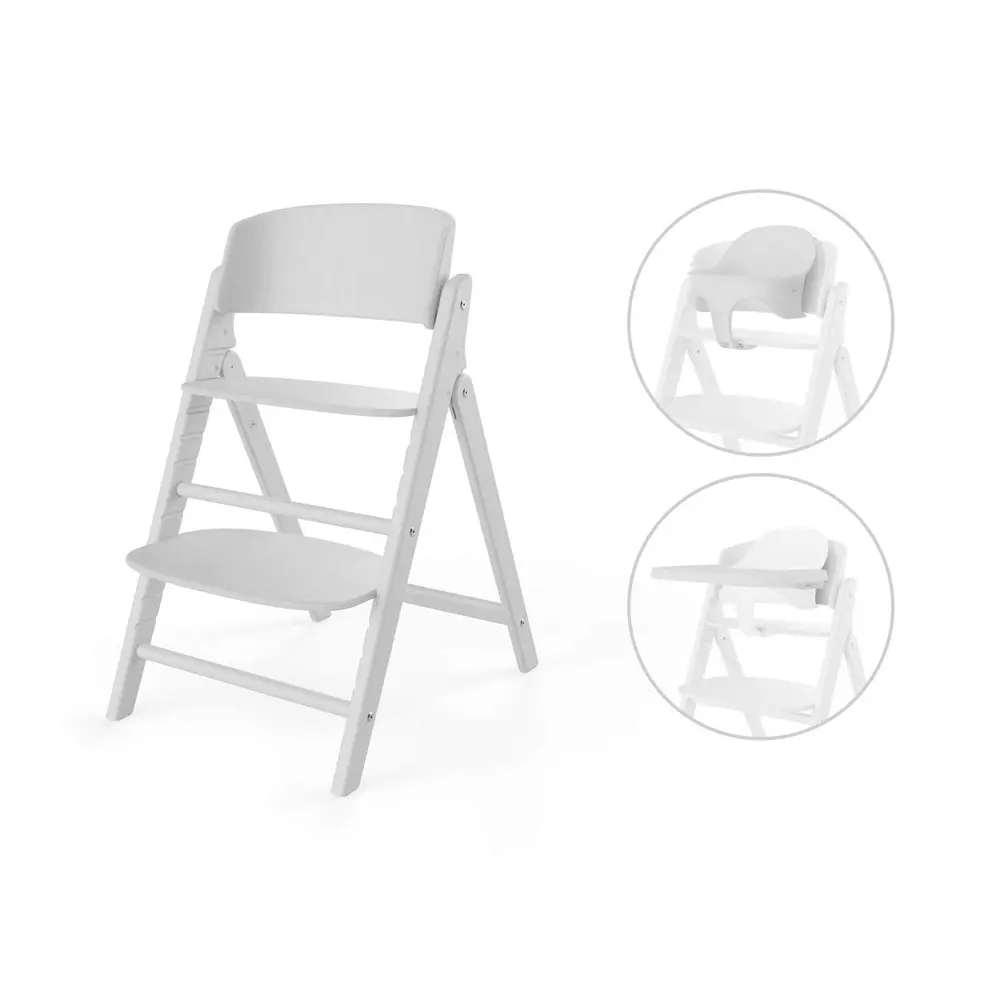 Cybex Click & Fold 3in1 matstol/babyset/bricka, all white