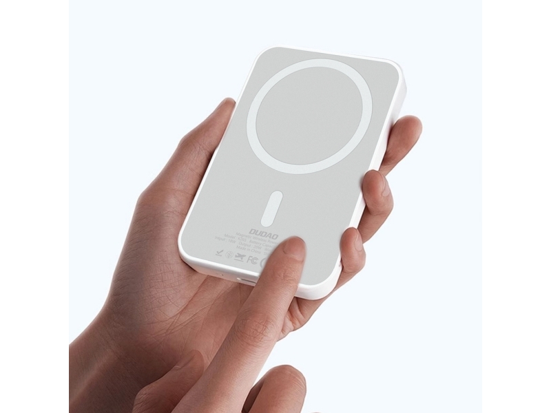 Dudao Powerbank 10000mAh 20W med USB, USB-C och MagSafe - Vit, bild 3