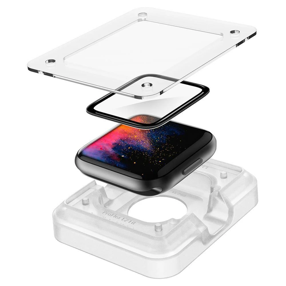 Spigen ProFlex EZ Fit Hybridglas för Apple Watch 4/5/6/SE (44mm), bild 3