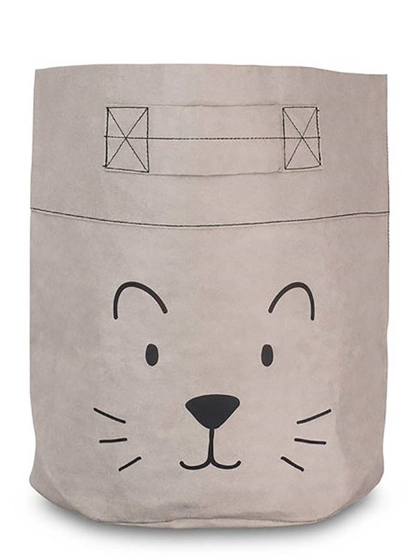 Jollein förvaringskorg XL paper, little lion grey