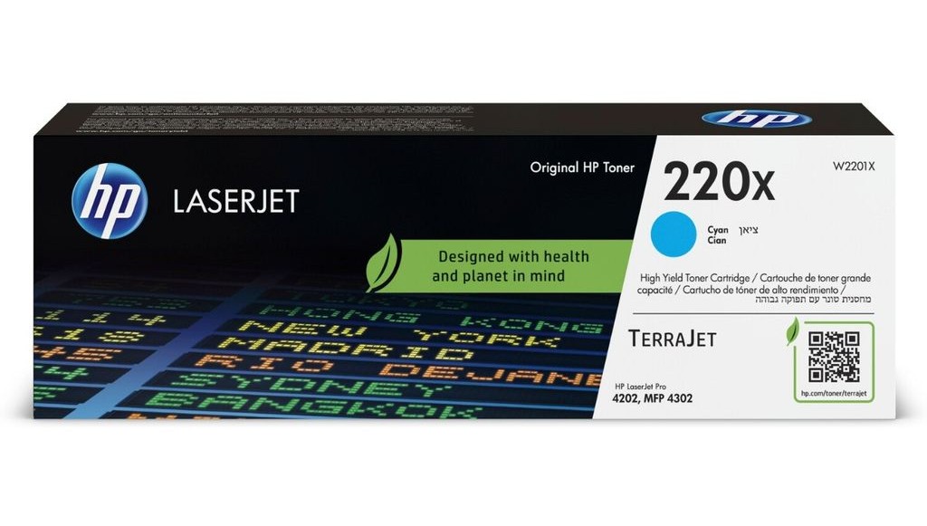 HP 220X LaserJet tonerkassett, cyan, bild 3