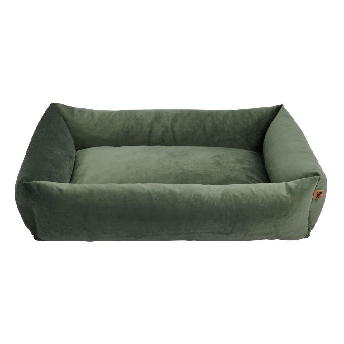Basic WellB Velvet Ortopedisk Hundbädd/Kattbädd Grön 100x70cm