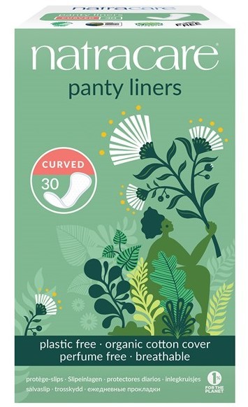Natracare Panty Liners Curved 30 pcs