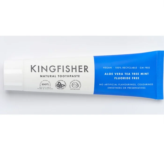Kingfisher Aloe Vera & Tea Tree Mint (utan fluor) 100 ml