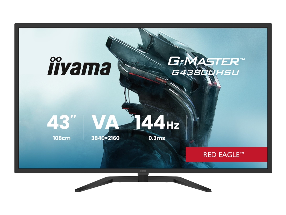 iiyama G-MASTER G4380UHSU-B2-skärm, 42,5 tum, 4K, 144 Hz, VA