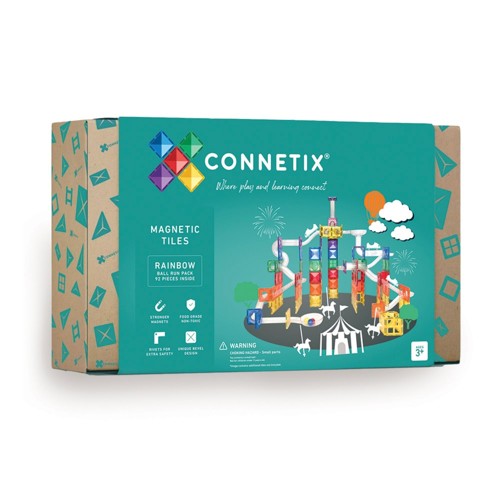 CONNETIX Rainbow kulbaneset, 92 delar, CT-R-00092-BR, 3+