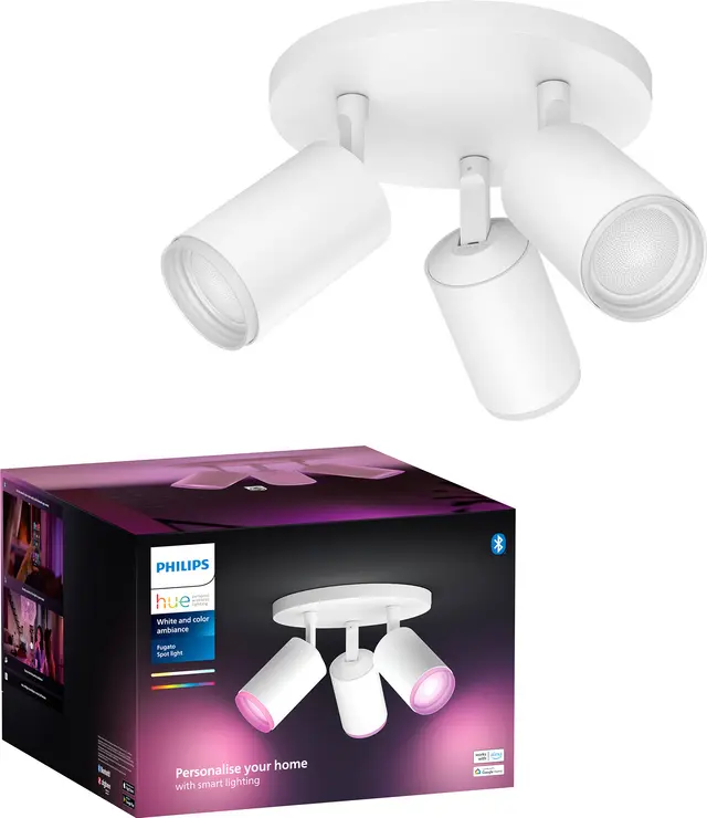 Philips Hue Fugato trippel spotlight 3x4.2W GU10 (vit)