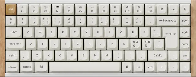 Keychron K2 HE SE Wood White trådlöst gamingtangentbord"