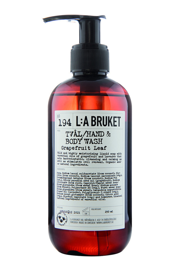 L:A BRUKET 194 Hand & Body Wash Grapefruit Leaf 240 ml, bild 2