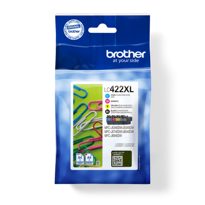 Brother LC422XL Value Pack, 4 st patroner (svart+cyan+magenta+gul), bild 2