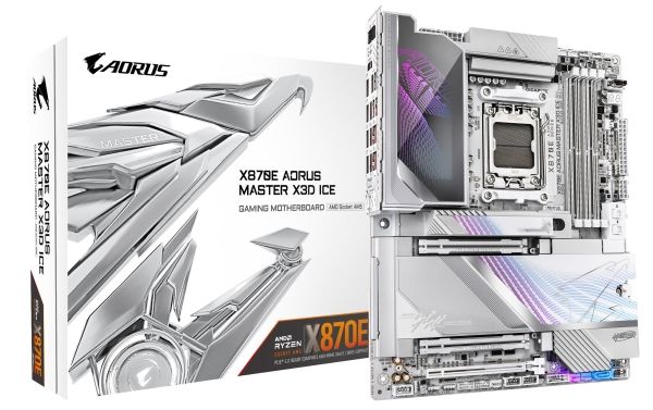 Gigabyte X870E Aorus Master X3D Ice, bild 2
