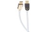 DisplayPort-kabel Supra, DP 1.4, 8K@60Hz, 3 meter - Vitblå