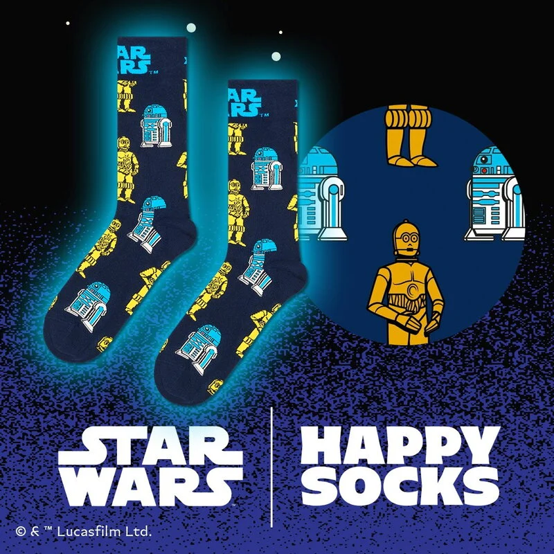 Happy Socks STAR WARS R2D2 & C3PO Sock 41-46