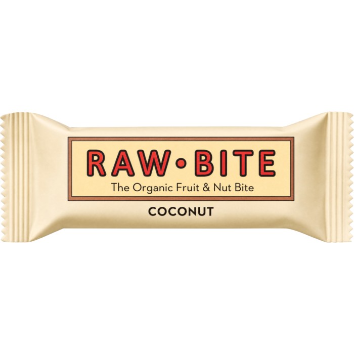 Rawbite Frukt- & Nötbar Kokos Ekologisk 50 g