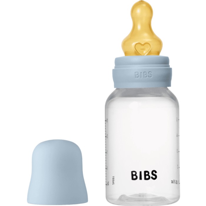 BIBS Baby Bottle Latex 150ml Blue, 1 st