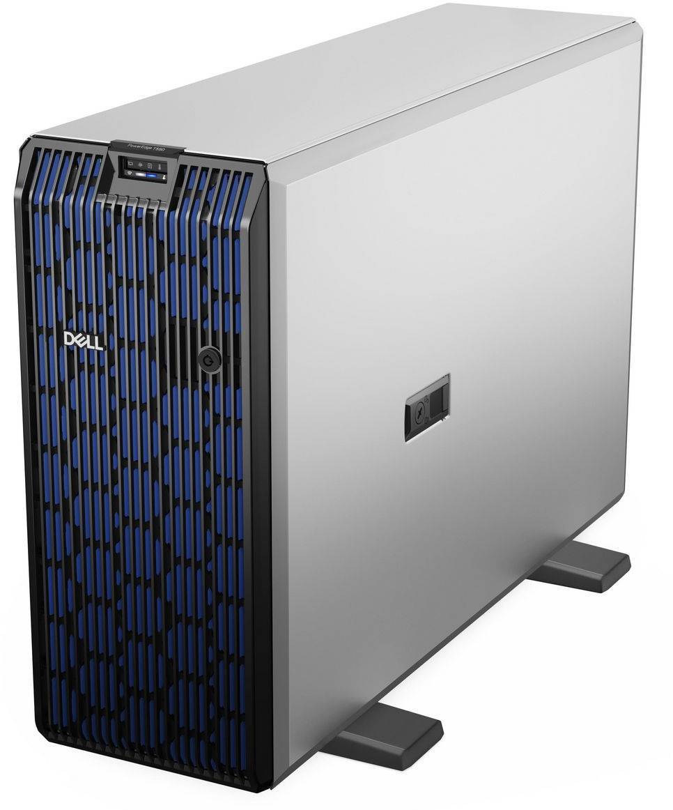 Dell PowerEdge T560, Intel Xeon Silver 4510 12-Core, 32 GB RAM, 480 GB SSD, 8x3.5" Hot-Swap, PERC H755, 2x1100W, 3 års på-platsen-garanti NBD, bild 3