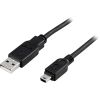USB 2.0-kabel A ha till Mini B ha, 1 meter, svart, bild 2