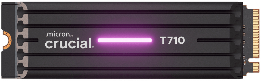 1 TB Crucial T710 SSD, M.2 2280 NVMe PCIe 5.0, Heatsink, bild 3