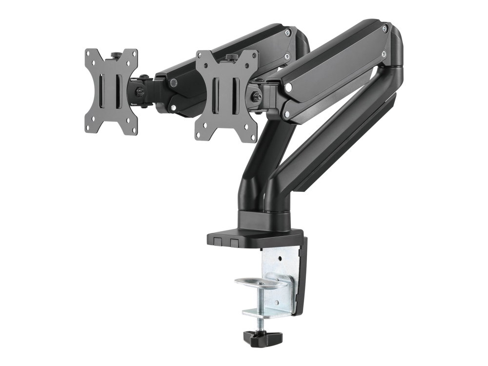 DELTACO ARM-0351 Gasdriven monitorarm för två skärmar