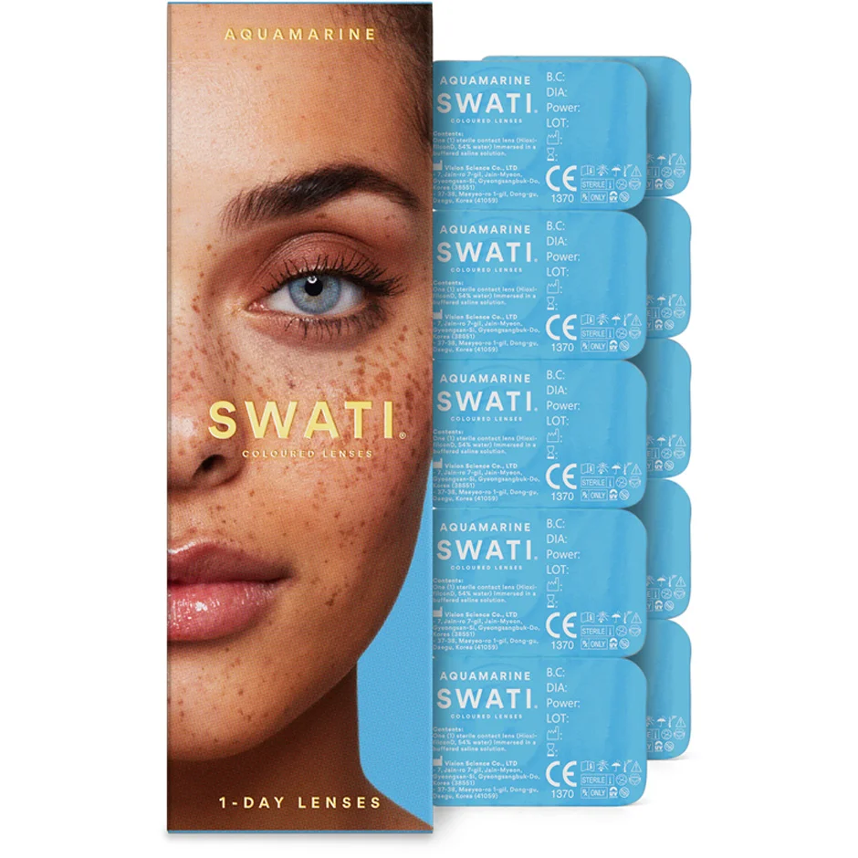 SWATI Cosmetics Coloured Lenses Aquamarine 1-Day Lenses 1-Day Lenses