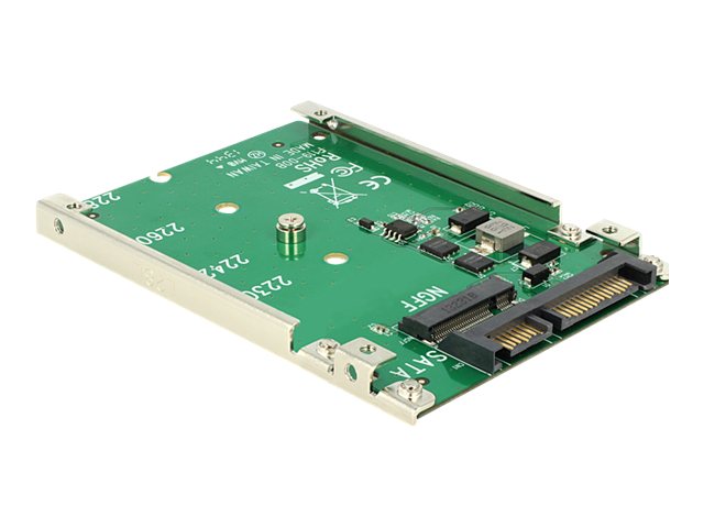DeLOCK M.2 SSD adapter, M.2 - SATA 22-pin, 1x2,5" plats, 7mm höjd