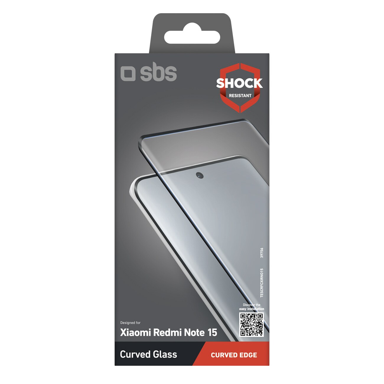 SBS Screenglass 4D härdat glas för Xiaomi Redmi Note 15, bild 2