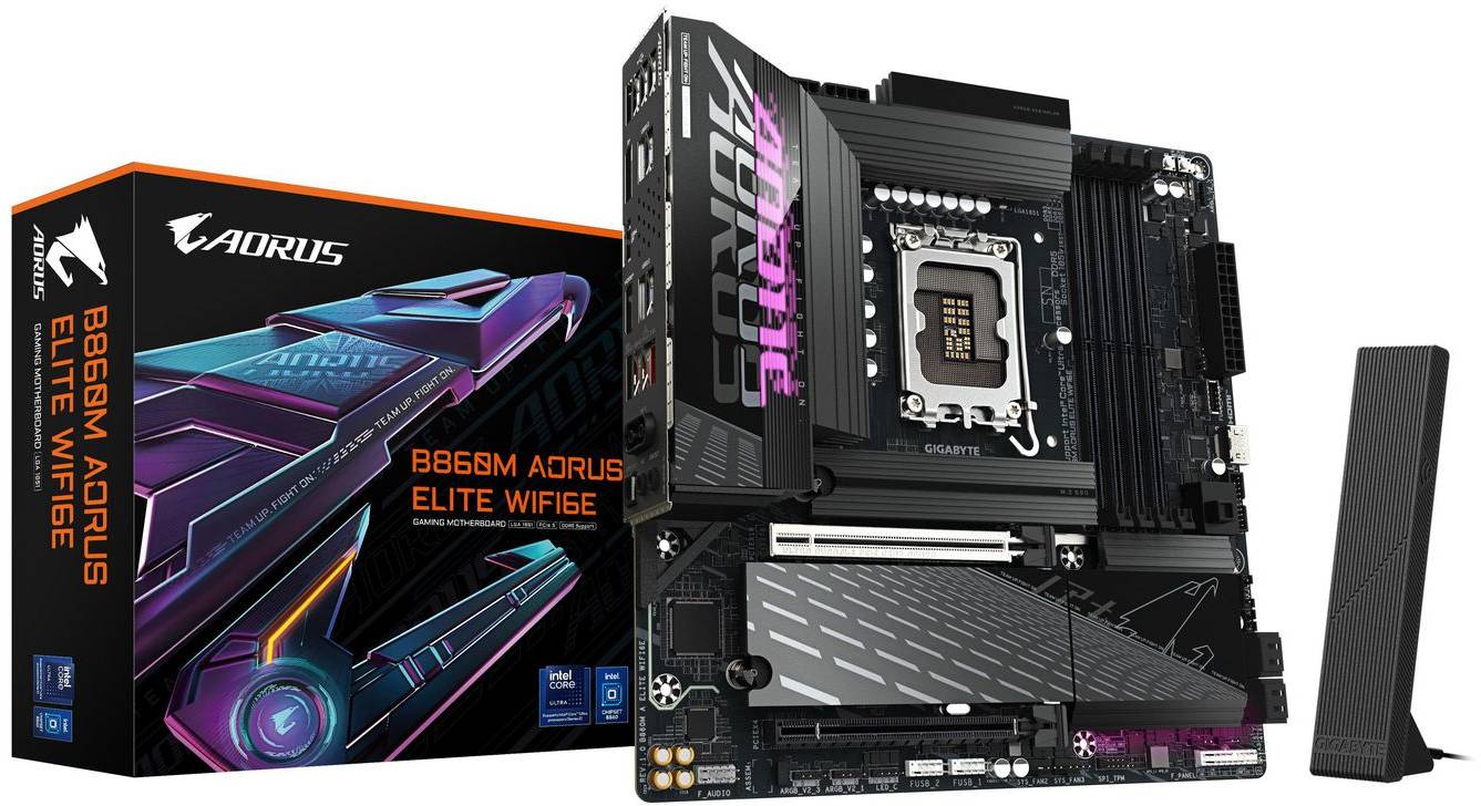 Gigabyte B860M Aorus ELITE WIFI6E mATX, bild 3