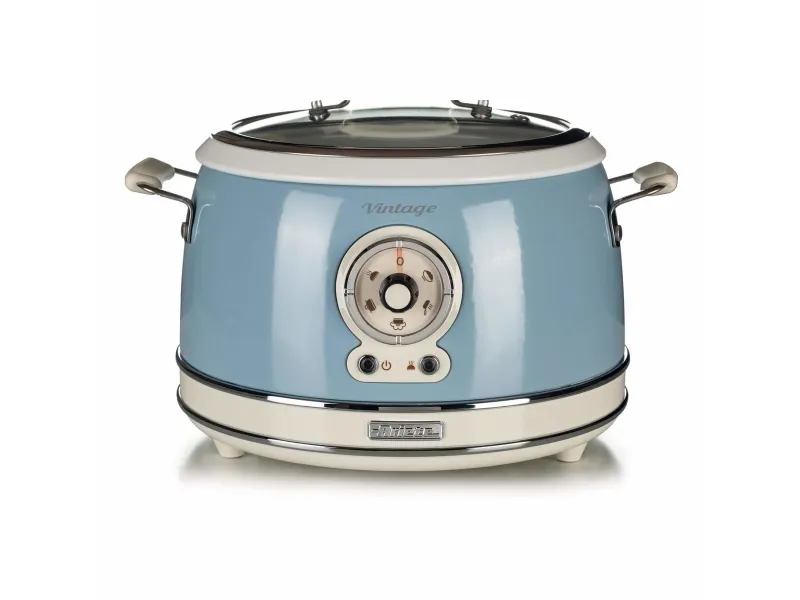 Ariete Vintage 2904 - Riskokare/långsam kokare - 3.5 liter - 700 W - himmelsblå