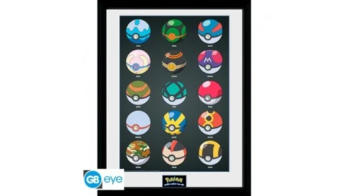 Pokemon Poke Balls Framed Print (30*40cm), bild 3