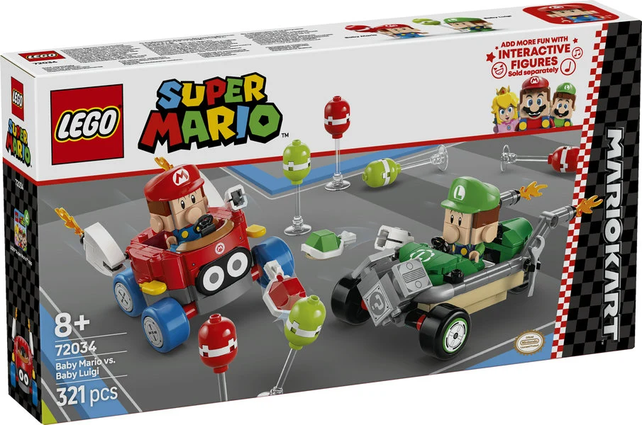 LEGO Super Mario Mario Kart – Baby Mario mot Baby Luigi 72034, bild 3