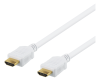 HDMI-kabel Deltaco, Ethernet, 4K@30Hz, 10 meter - Vit, bild 2