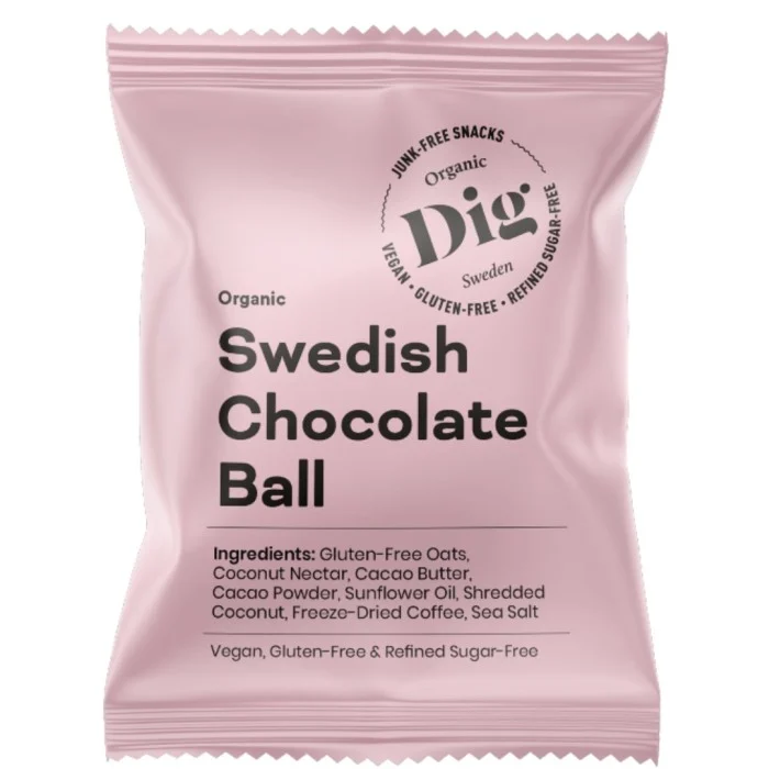Dig Organic Swedish Chocolate Ball 25 g