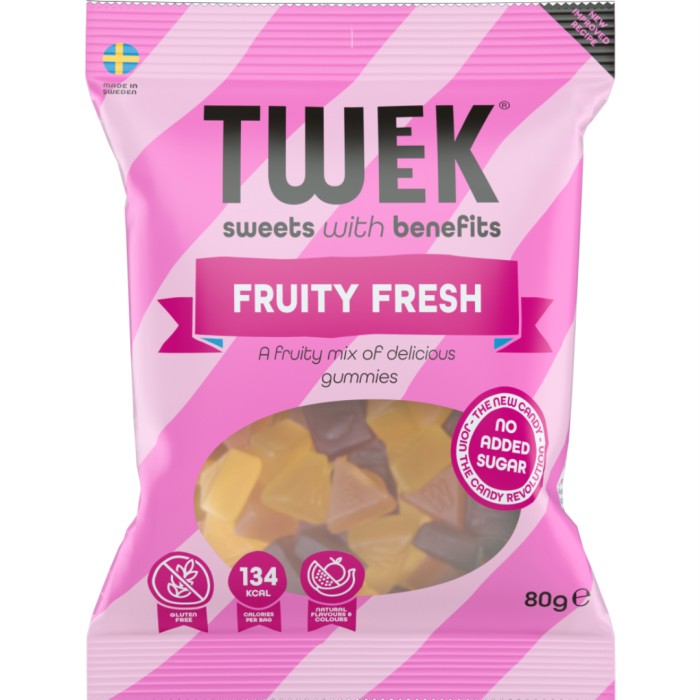 Tweek Gummies, 80 g, Fruity Fresh