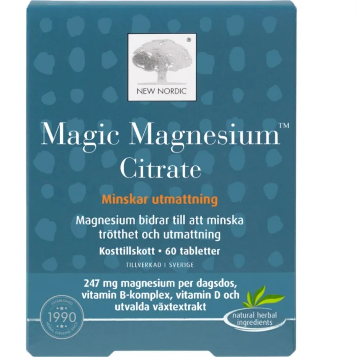 New Nordic Magic Magnesium Citrate, 60 st