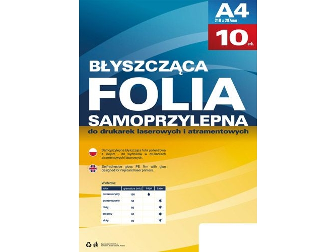 Argo film för laserprintere A4 10 st (434010)