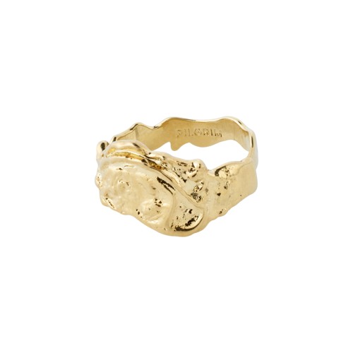 PILGRIM - Blossom Organic Shaped Ring - Gold Plated - Adjustable Size