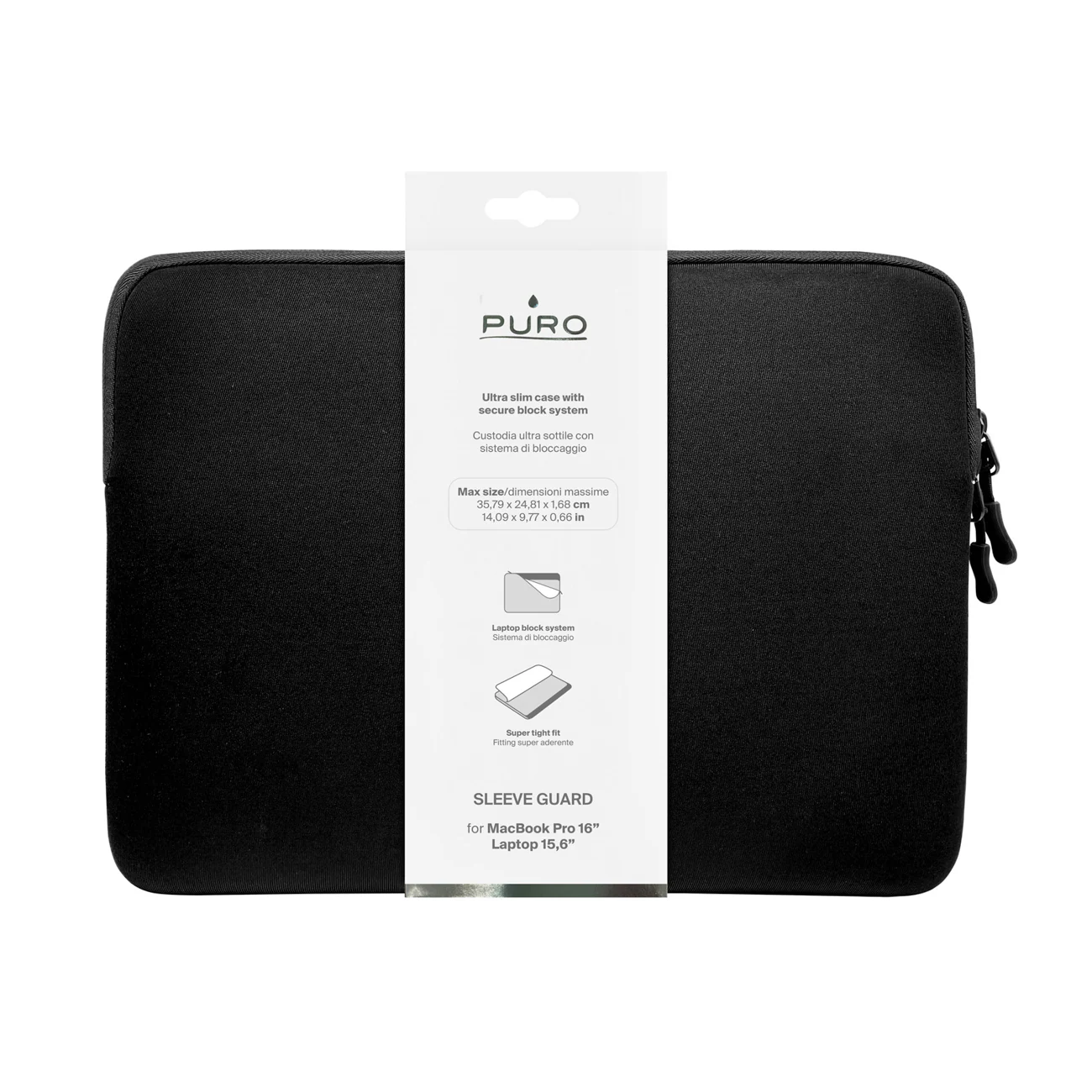 Puro Slim Guard 16" väska för bärbar dator - Svart, bild 2