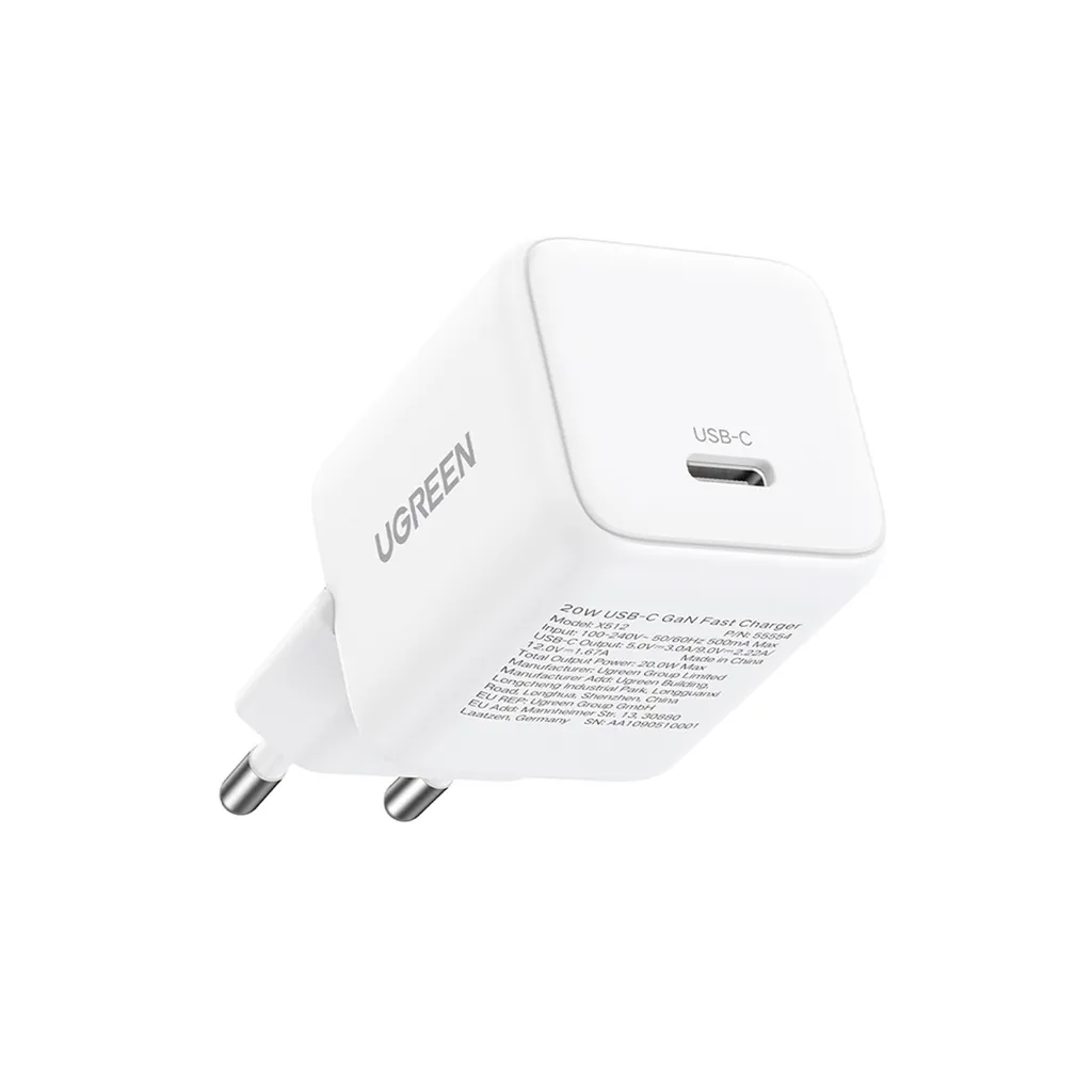 Ugreen X513 30W GaN 1x USB-C Väggladdare Vit