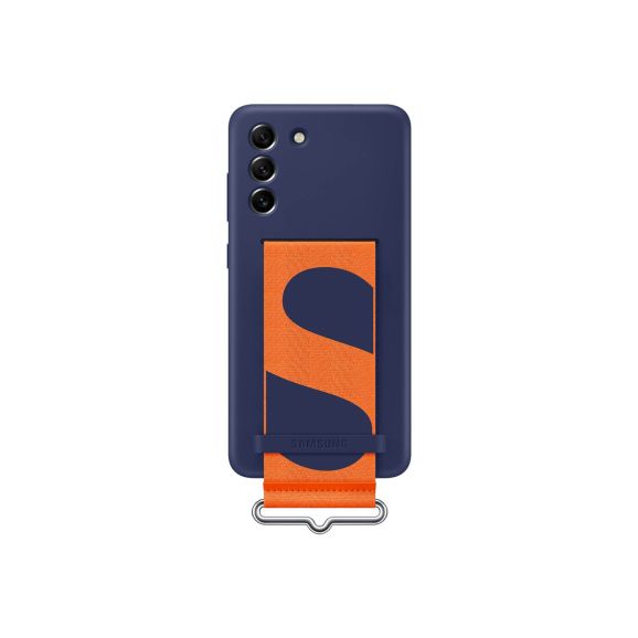 Samsung Silicone Cover With Strap S21 FE 5G - navy