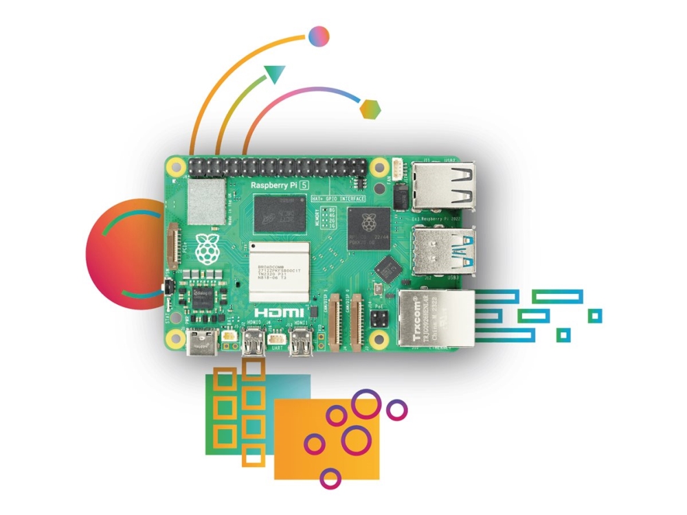Raspberry Pi 5 16 GB enkortsdator