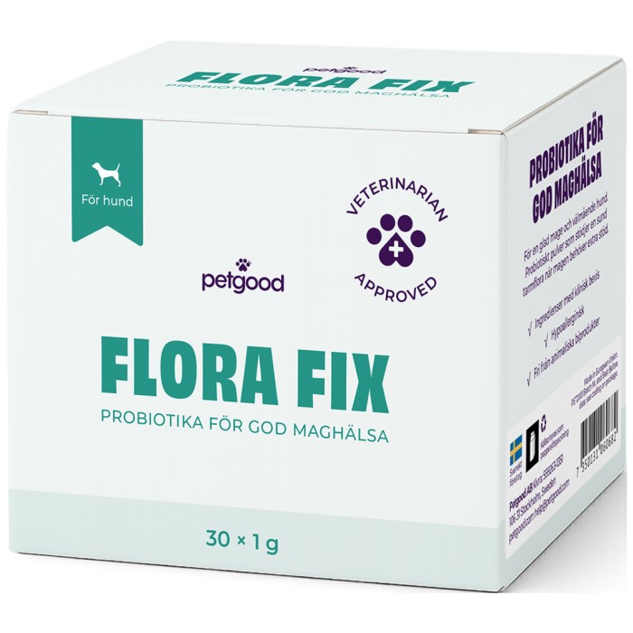 Petgood Flora Fix probiotika extrakt för hundar 30 g