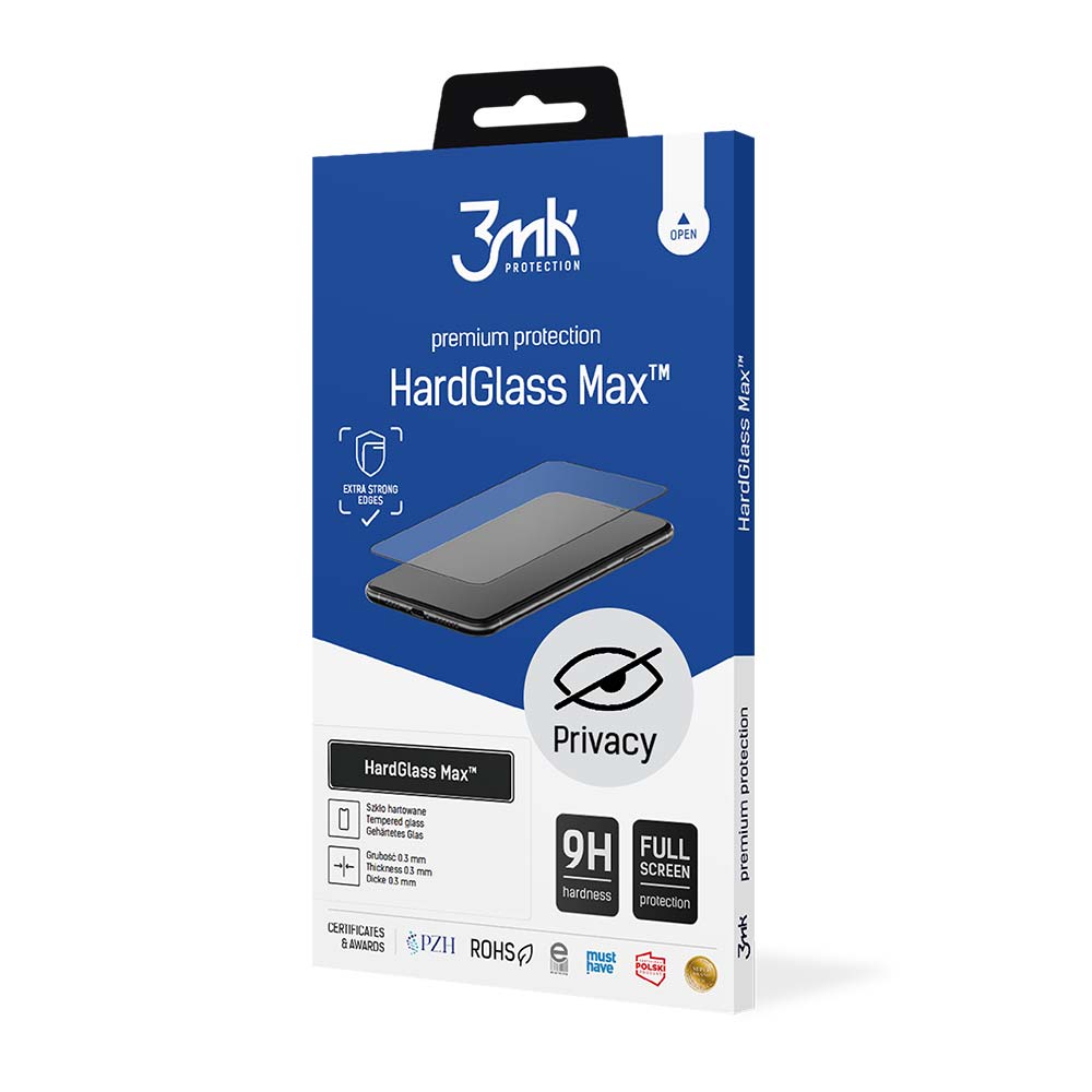9H 3mk HardGlass Max Privacy™ integritetsskyddande skärmskydd för iPhone XS Max / 11 Pro Max, bild 2