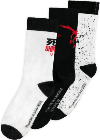 Death Note Ryuk Splash Crew Strumpor 3-Pack (Storlek 39-42)