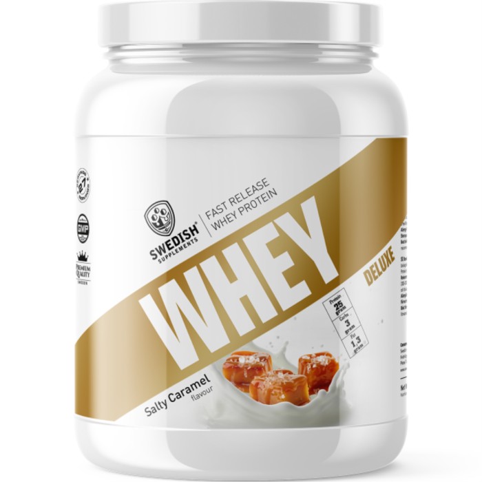 Swedish Supplements Whey Protein Deluxe Salty Caramel 900 g