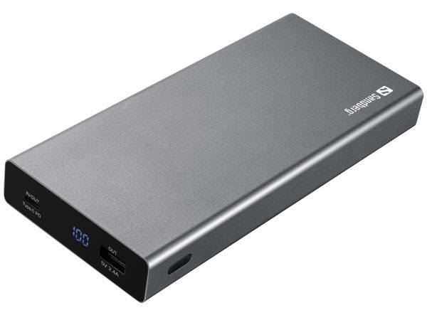 Sandberg Powerbank 20000 mAh, 1xUSB-C PD 88W, 1xUSB-A 12W Quick Charge 3.0