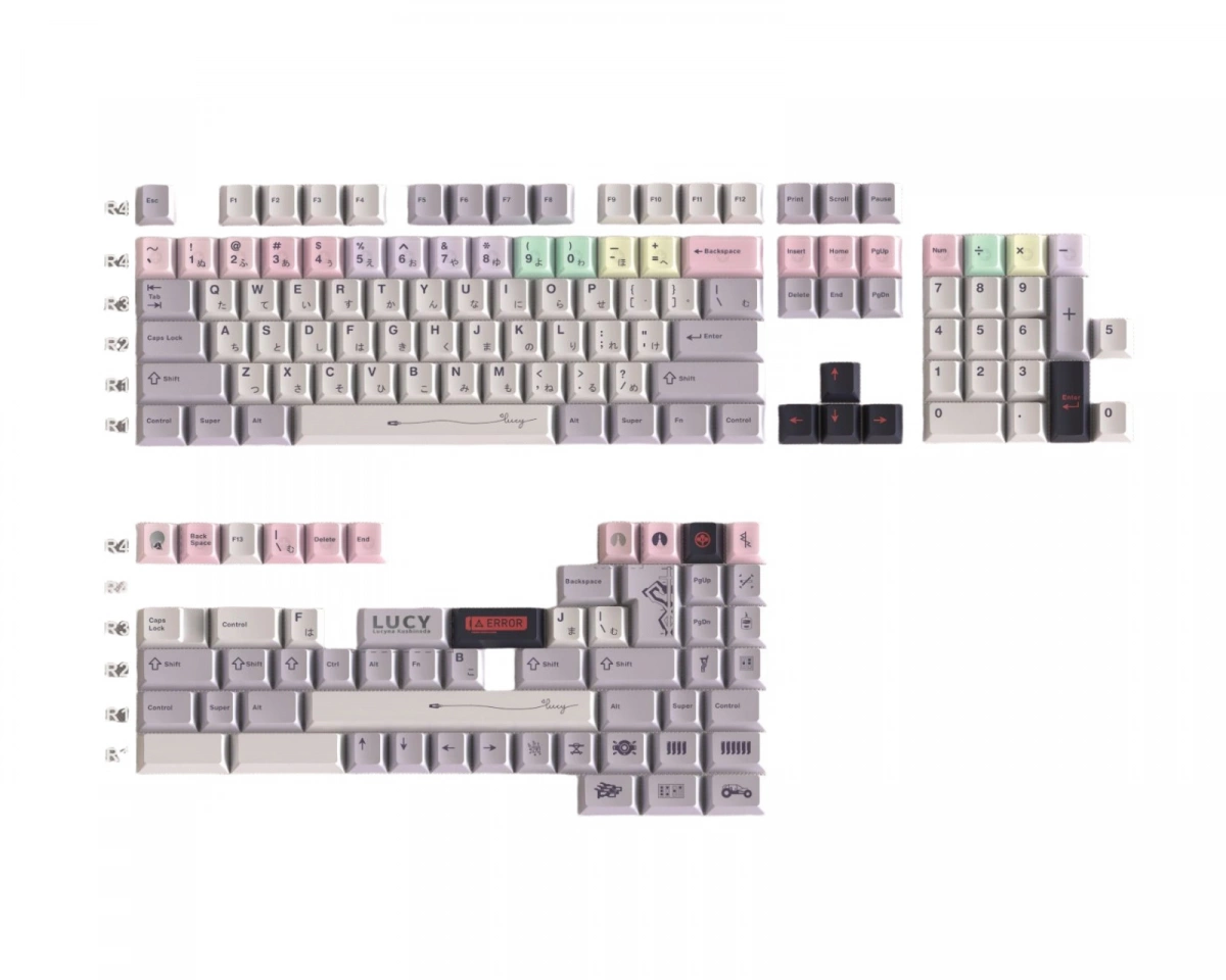 Keyboard Science Lucy R2 Hiragana - All-in-One Kit
